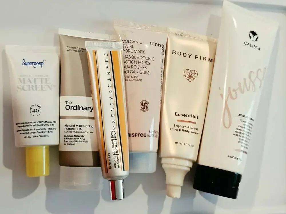 High end bundle - Body firm, Chantecaille, and more skincare products as shown